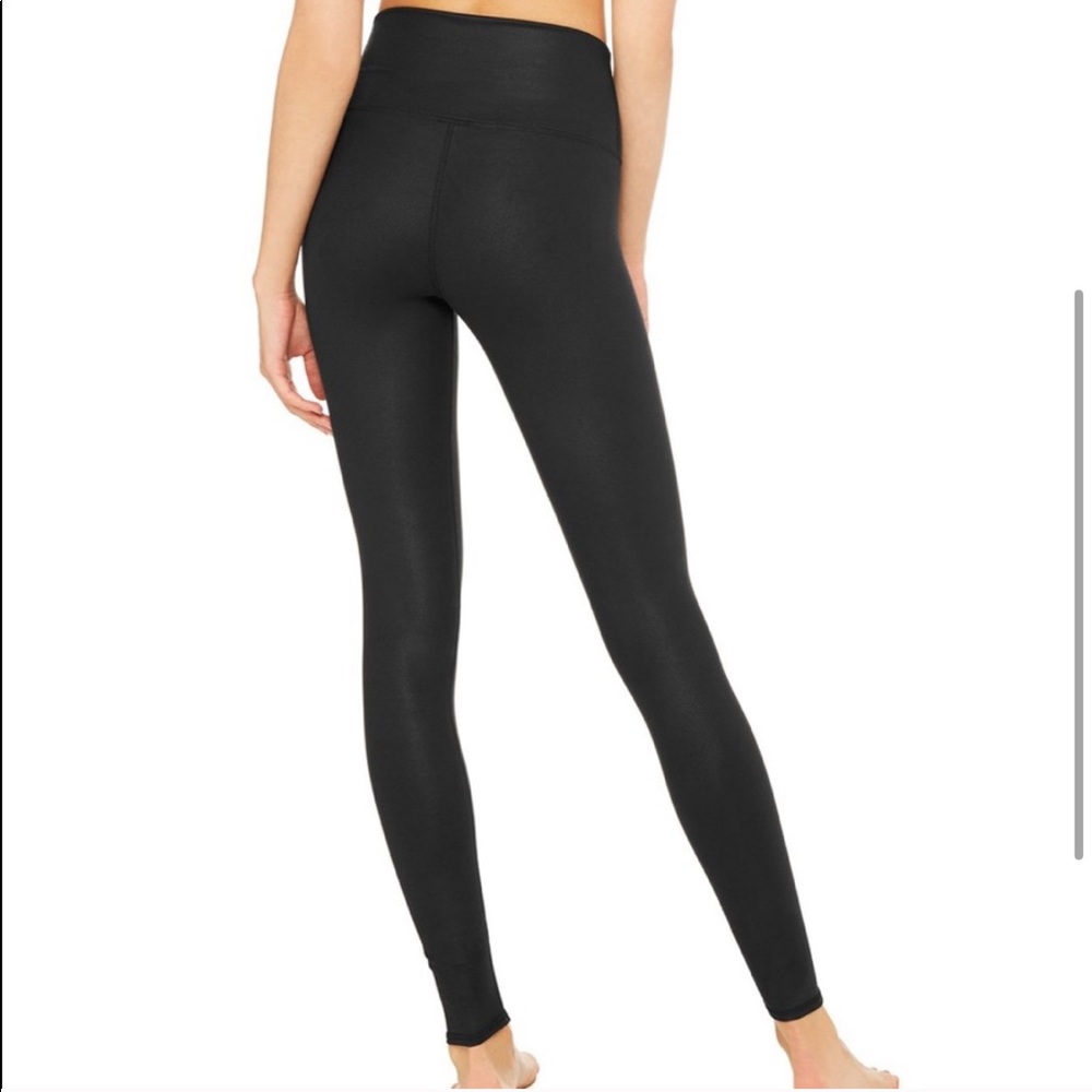 NEW ALO Yoga Black High-Waist Airlift Leggings - Picture 4 of 6